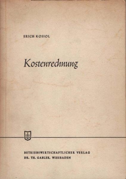 Kostenrechnung.