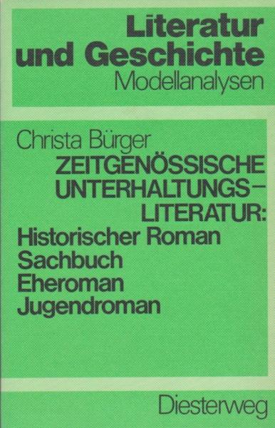 Zeitgenössische Unterhaltungsliteratur : histor. Roman; Sachbuch; Eheroman; Jugendroman.
