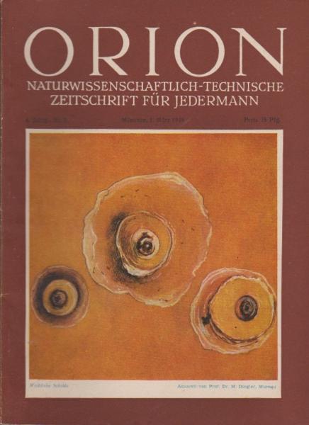 Orion. Illustrierte naturwissenschaftlich-technische Zeitschrift für Jedermann; 4. Jg. Mrz. 1949, Heft 5