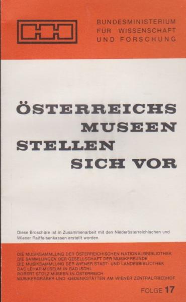 Österreichs Museen stellen sich vor; Teil: Folge 17, Die Musiksammlung der Österreichischen Nationalbibliothek, die Sammlungen der Gesellschaft der Musikfreunde, die Musiksammlung der Wiener Stadt- und Landesbibliothek, das Lehar-Museum in Bad Ischl, Robe