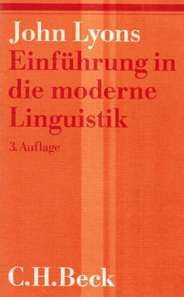 Einführung in die moderne Linguistik.