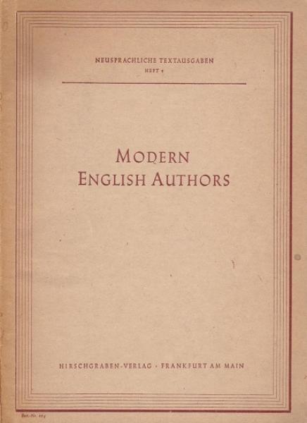 Modern English Autors.