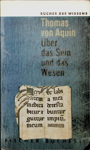 Über das Sein und das Wesen.