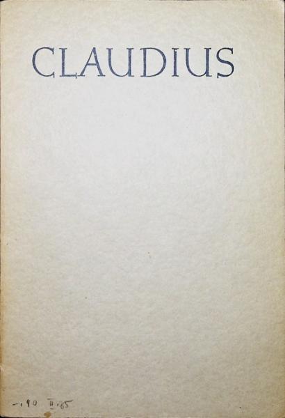Claudius (= Deutsche Gedichte; Heft 8).