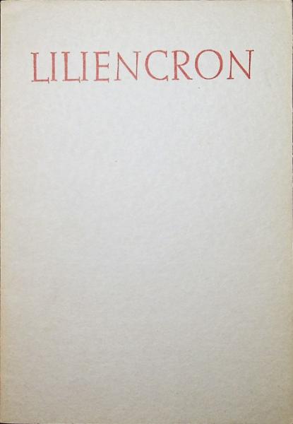 Liliencron (= Deutsche Gedichte; Heft 33).