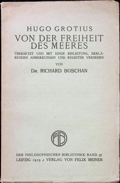 Von der Freiheit des Meeres.