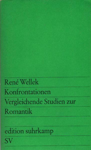 Konfrontationen : Vergleichende Studien z. Romantik.