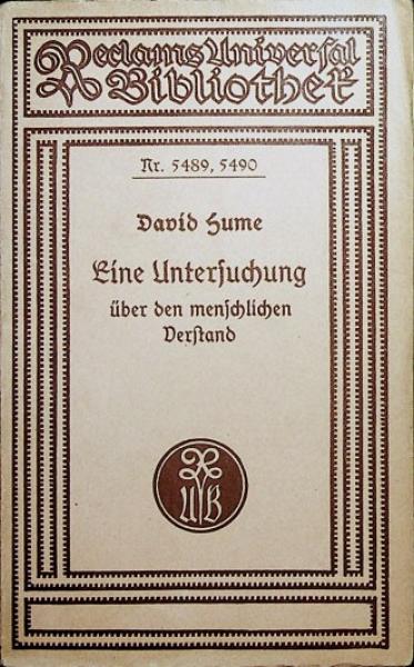 Eine Untersuchung über den menschlichen Verstand