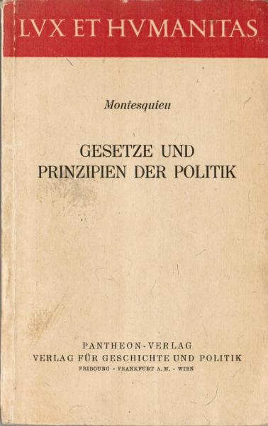 Gesetze und Prinzipien der Politik.