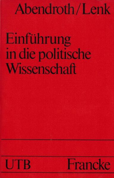 Einführung in die politische Wissenschaft.