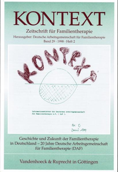 Kontext: Zeitschrift für Familientherapie; Band 29, 1998 Heft 2.