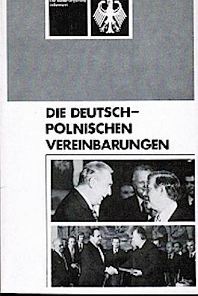 Die deutsch-polnischen Vereinbarungen vom 9. Oktober 1975 und ergänzende Texte