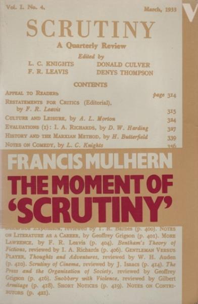 The Moment of "Scrutiny"