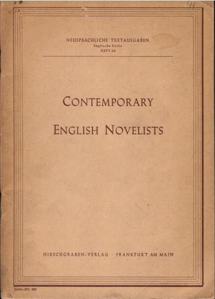 Contemporary English Novelists.