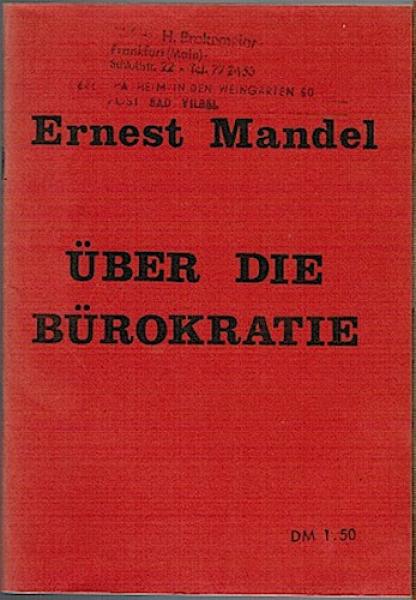 Über die Bürokratie.