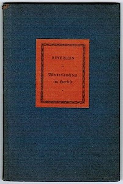 Wetterleuchten im Herbst und zwei andere Novellen