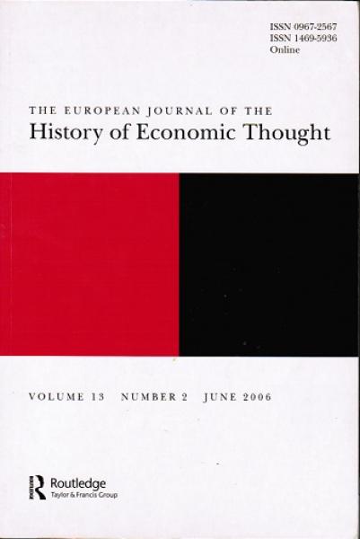 The European Journal of the History of Economic Thought; Volume 13/ Number 2/ June 2006