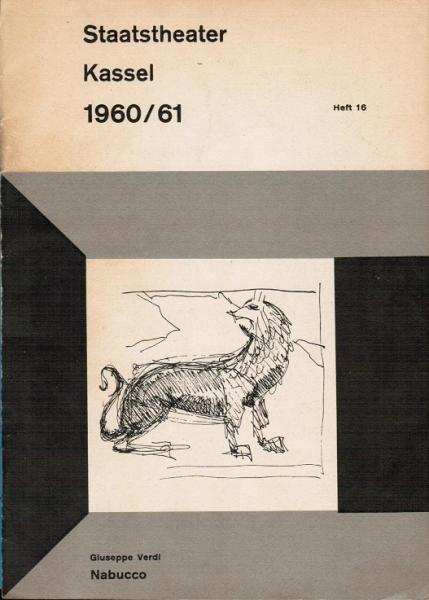 Staatstheater Kassel 1960/61, Heft 16: Giuseppe Verdi. Nabucco