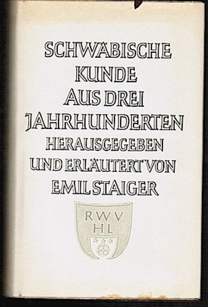 Schwäbische Kunde aus drei Jahrhunderten