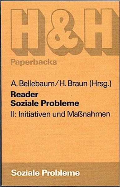 Reader Soziale Probleme. II: Initiativen und Maßnahmen
