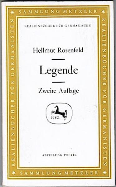 Legende (= Realienbücher für Germanisten/ Abteilung Poetik, Bd. 9)