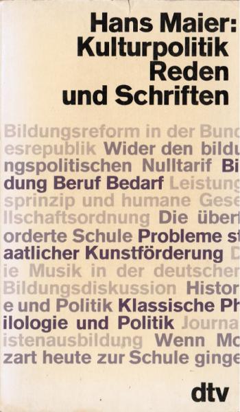 Kulturpolitik. Reden und Schriften