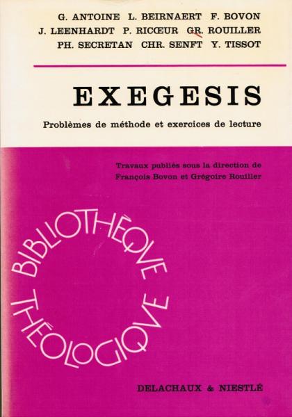 Exegesis. Problèmes de méthode et exercices de lecture (Genèse 22 et Luc 15).