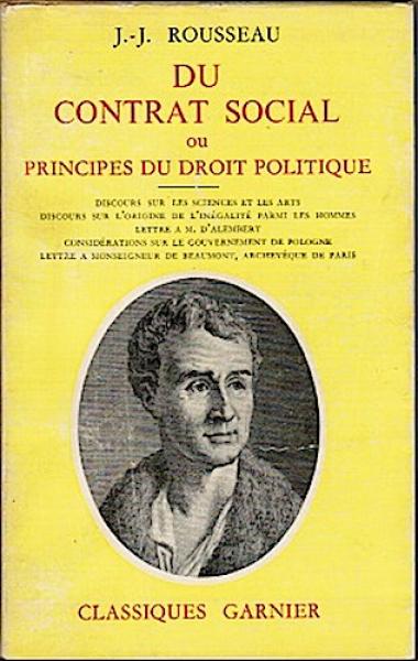 Du contrat social ou principes du droit politique