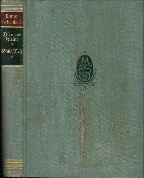 Die arme Kleine - Stille Welt (= Hafis-Ausgabe)