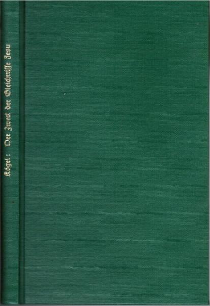 Der Zweck der Gleichnisse Jesu im Rahmen seiner Verkündigung (= Beiträge zur Förderung christlicher Theologie, 6. Heft).