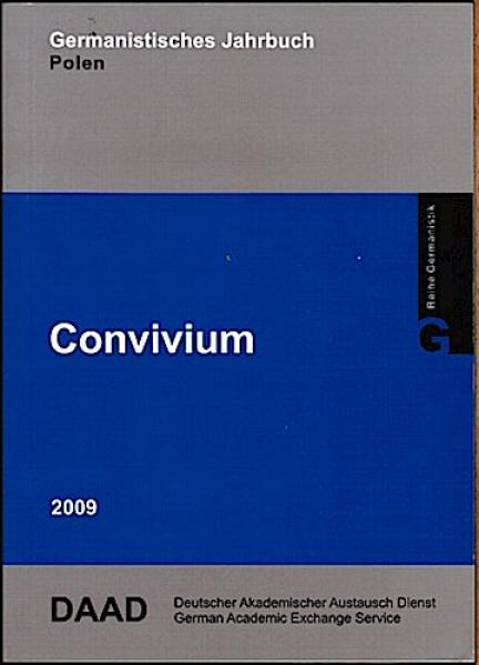 Convivium. Germanistisches Jahrbuch Polen 2009.