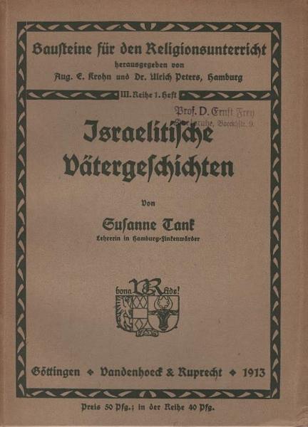 Israelische Vätergeschichten für die Kleinen. 1. Teil.