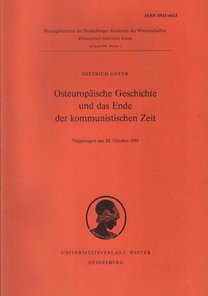 Osteuropäische Geschichte und das Ende der kommunistischen Zeit.