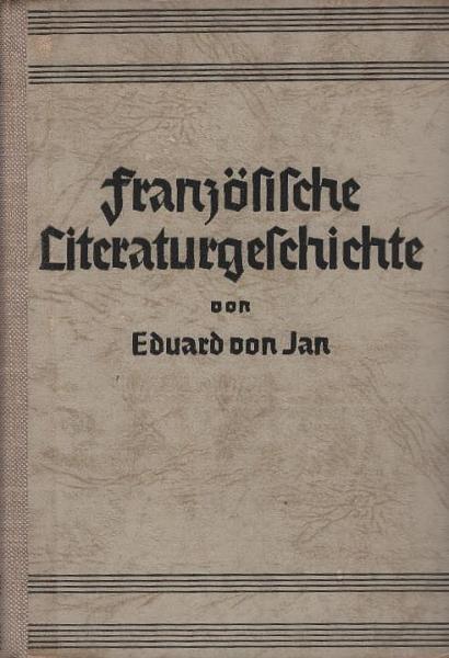 Französische Literaturgeschichte.