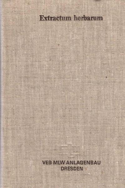 Extractum herbarum.