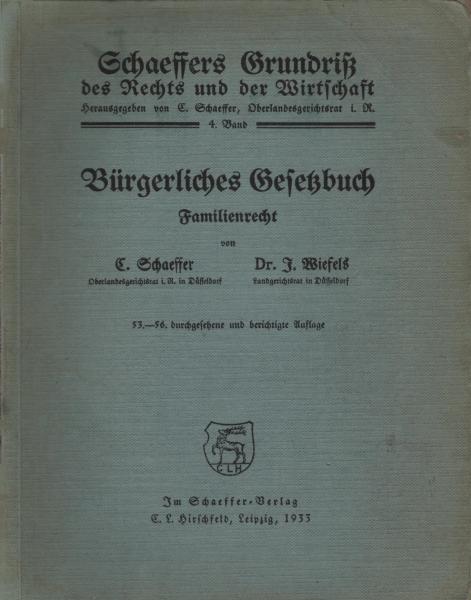Bürgerliches Gesetzbuch; Teil : Familienrecht