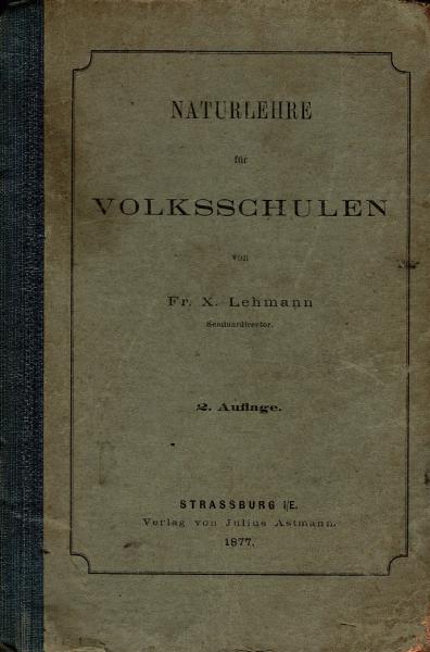 Naturlehre für Volksschulen