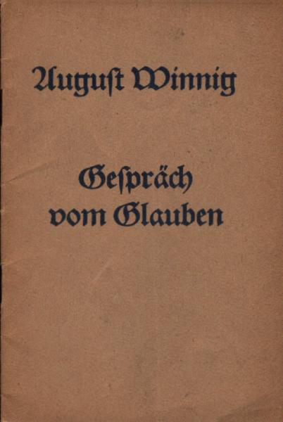 Gespräch vom Glauben