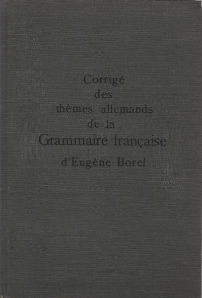 Corrigé des thèmes allemands