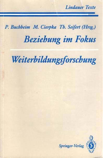 Beziehung im Fokus, Weiterbildungsforschung