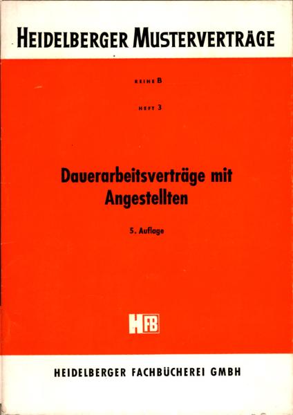 Dauerarbeitsverträge mit Angestellten