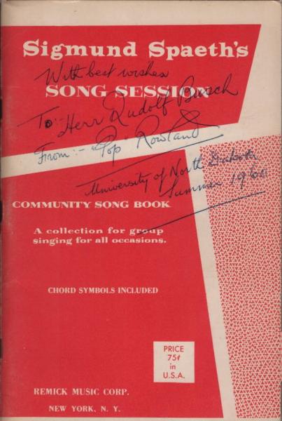 Sigmund Spaeth's song session : community song book