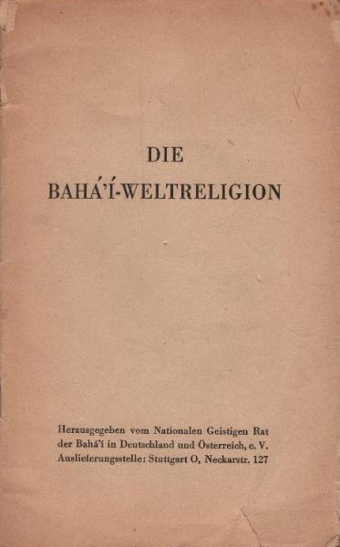 Die Bahá'i-Weltreligion