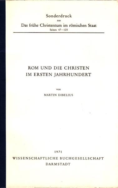 Rom und die Christen im ersten Jahrhundert (Sonderdruck)
