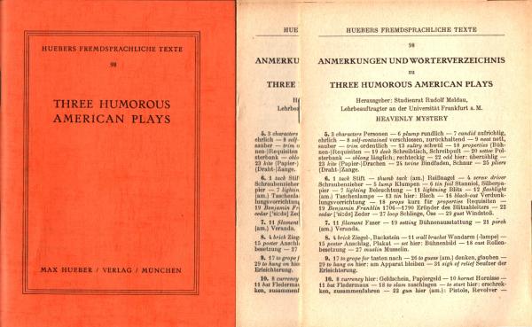 Three Humorous American Plays