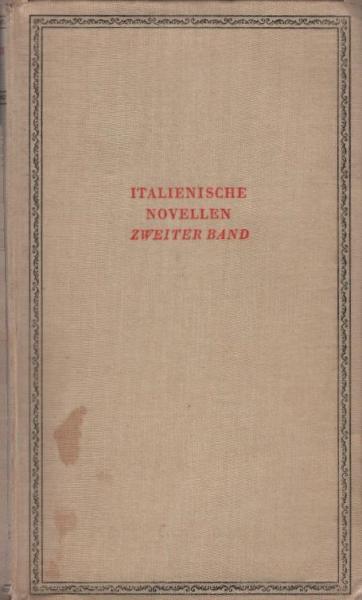 Italienische Novellen : 2. Band