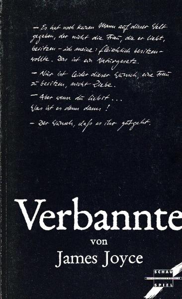 Nationaltheater Mannheim 213. Spielzeit 1991 / 92, Programmheft Nr. 10., James Joyce : Verbannte. Ein Stück in drei Akten