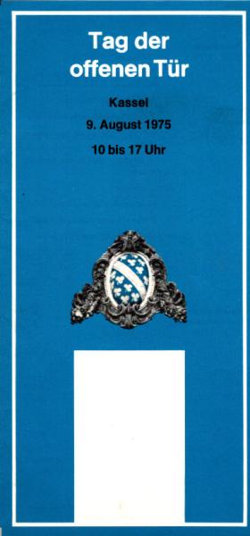 Tag der offenen Tür. Kassel 9. August 1975