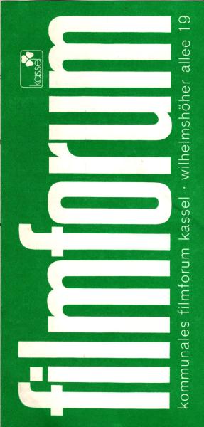 filmforum. Spielzeit 10. September - 26. September 1975 (Faltprospekt)