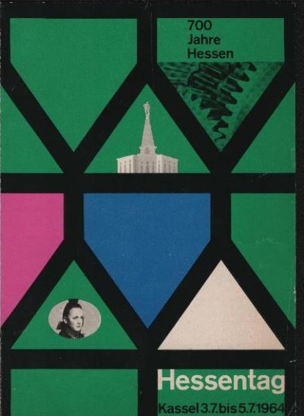 700 Jahre Hessen - Hessentag Kassel 3.7. bis 5.7.1964 (Faltblatt, Veranstaltungsprogramm)